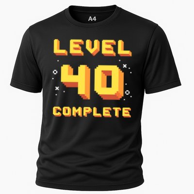 Born In 1981 Level 40 Complete 40th Birthday Retro Gaming Gift Performance Shirt