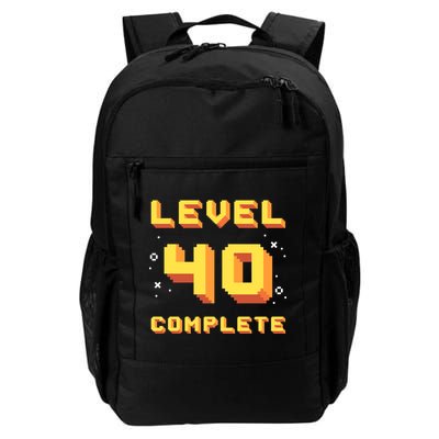 Born In 1981 Level 40 Complete 40th Birthday Retro Gaming Gift Backpack