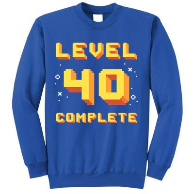 Born In 1981 Level 40 Complete 40th Birthday Retro Gaming Gift Sweatshirt