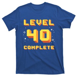 Born In 1981 Level 40 Complete 40th Birthday Retro Gaming Gift T-Shirt