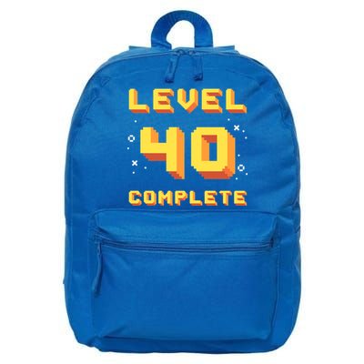 Born In 1981 Level 40 Complete 40th Birthday Retro Gaming Gift 16 in Basic Backpack