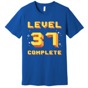 Born In 1984 Level 37 Complete 37th Birthday Retro Gaming Meaningful Gift Premium T-Shirt