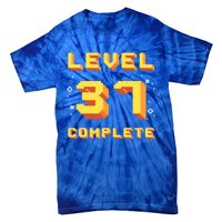 Born In 1984 Level 37 Complete 37th Birthday Retro Gaming Meaningful Gift Tie-Dye T-Shirt