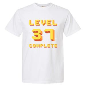 Born In 1984 Level 37 Complete 37th Birthday Retro Gaming Meaningful Gift Garment-Dyed Heavyweight T-Shirt