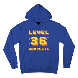 Born In 1985 Level 36 Complete 36th Birthday Retro Gaming Gift Hoodie