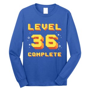 Born In 1985 Level 36 Complete 36th Birthday Retro Gaming Gift Long Sleeve Shirt