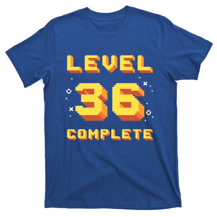 Born In 1985 Level 36 Complete 36th Birthday Retro Gaming Gift T-Shirt