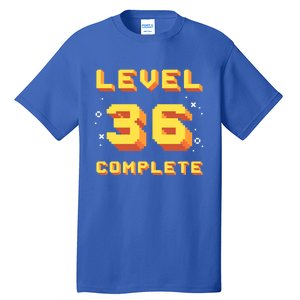 Born In 1985 Level 36 Complete 36th Birthday Retro Gaming Gift Tall T-Shirt