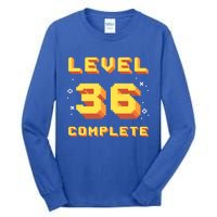 Born In 1985 Level 36 Complete 36th Birthday Retro Gaming Gift Tall Long Sleeve T-Shirt