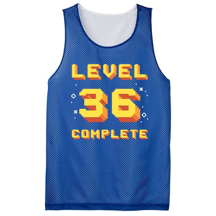 Born In 1985 Level 36 Complete 36th Birthday Retro Gaming Gift Mesh Reversible Basketball Jersey Tank