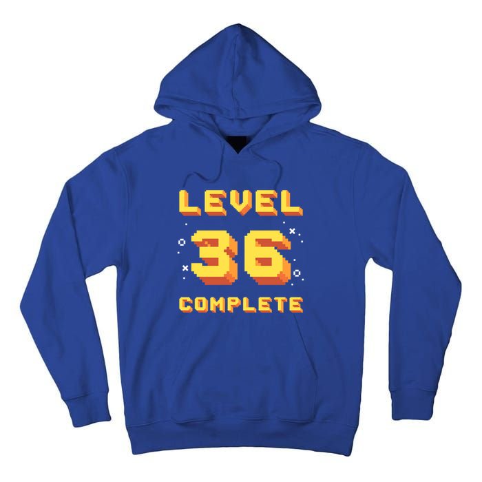 Born In 1985 Level 36 Complete 36th Birthday Retro Gaming Gift Tall Hoodie