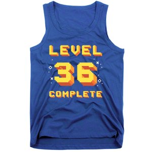 Born In 1985 Level 36 Complete 36th Birthday Retro Gaming Gift Tank Top