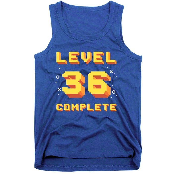 Born In 1985 Level 36 Complete 36th Birthday Retro Gaming Gift Tank Top