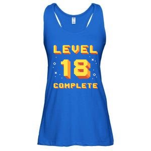 Born In 2003 Level 18 Complete 18th Birthday Retro Gaming Gift Ladies Essential Flowy Tank