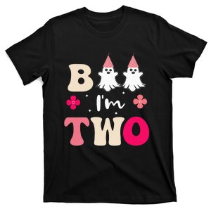 Boo Im 2 Two Yr 2nd Birthday Ghost Halloween Costume T-Shirt