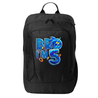 Bro I’M 5 Birthday Boy Matching Hedgehog Party City Backpack