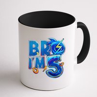 Bro I’M 5 Birthday Boy Matching Hedgehog Party Mug
