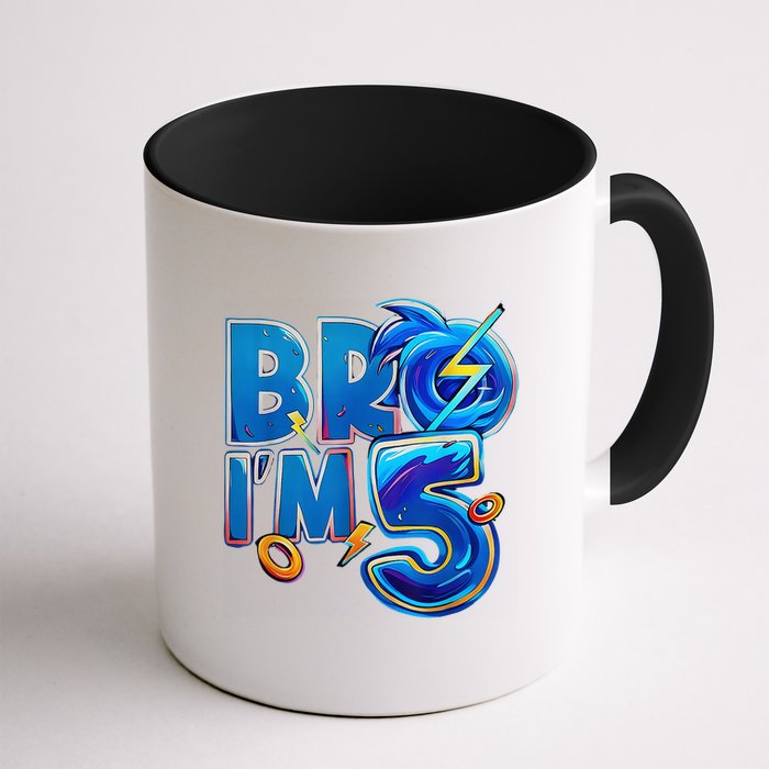 Bro I’M 5 Birthday Boy Matching Hedgehog Party Mug