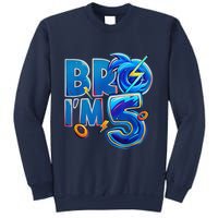 Bro I’M 5 Birthday Boy Matching Hedgehog Party Sweatshirt