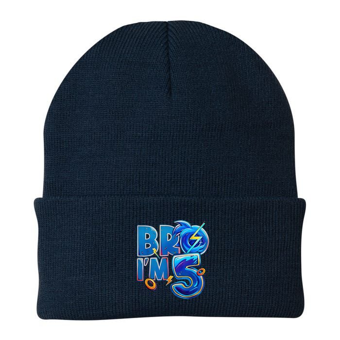 Bro I’M 5 Birthday Boy Matching Hedgehog Party Beanie