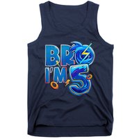 Bro I’M 5 Birthday Boy Matching Hedgehog Party Tank Top