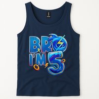 Bro I’M 5 Birthday Boy Matching Hedgehog Party Tank Top