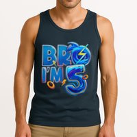 Bro I’M 5 Birthday Boy Matching Hedgehog Party Tank Top