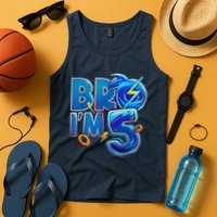 Bro I’M 5 Birthday Boy Matching Hedgehog Party Tank Top