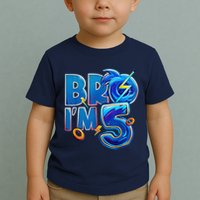 Bro I’M 5 Birthday Boy Matching Hedgehog Party Toddler T-Shirt