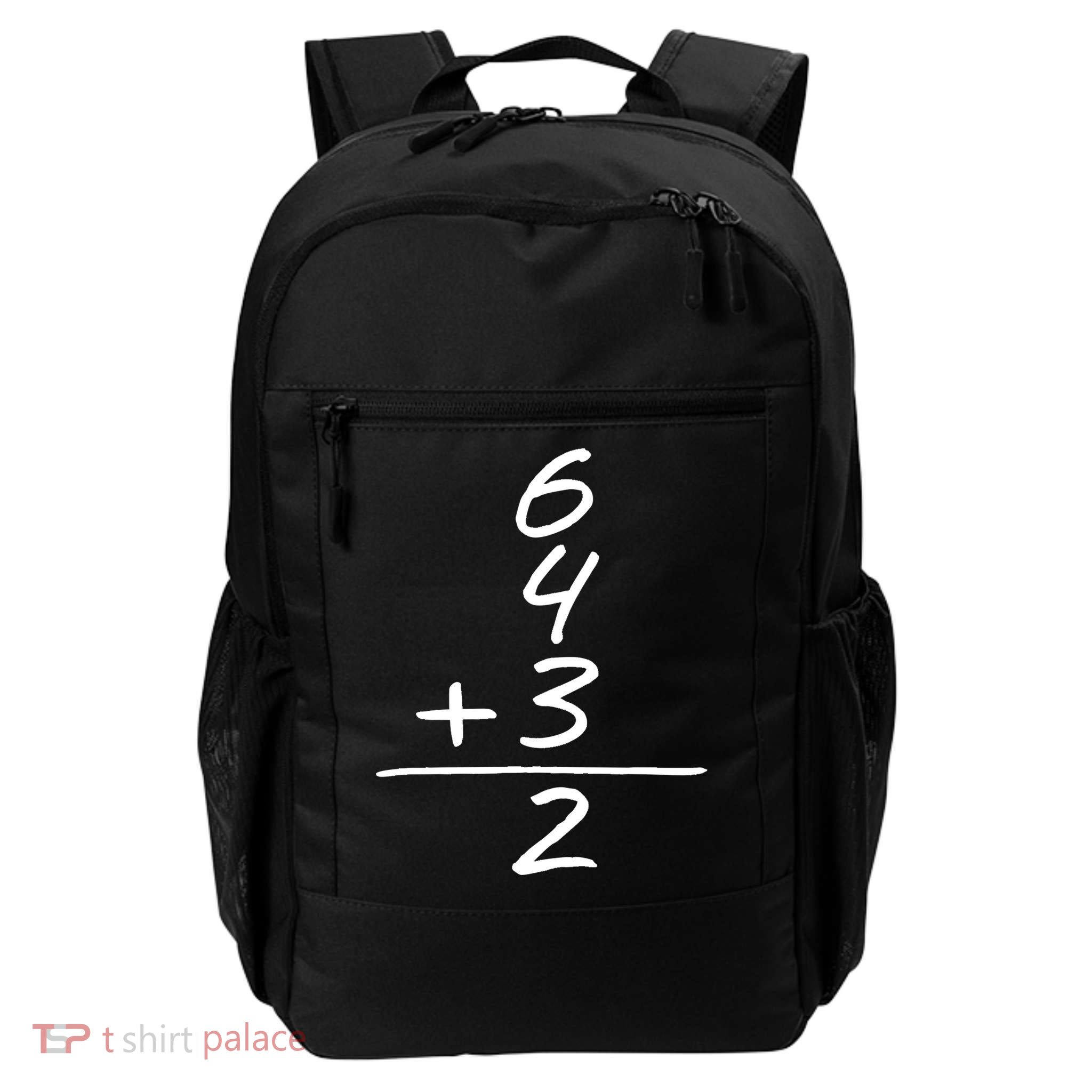 Baseball Inspired 6 4 3 Double Play Turn Two Design TShirt Backpack