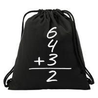 Baseball Inspired 6 4 3 Double Play Turn Two Design TShirt Drawstring Bag