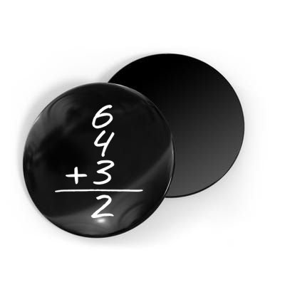 Baseball Inspired 6 4 3 Double Play Turn Two Design TShirt Magnet