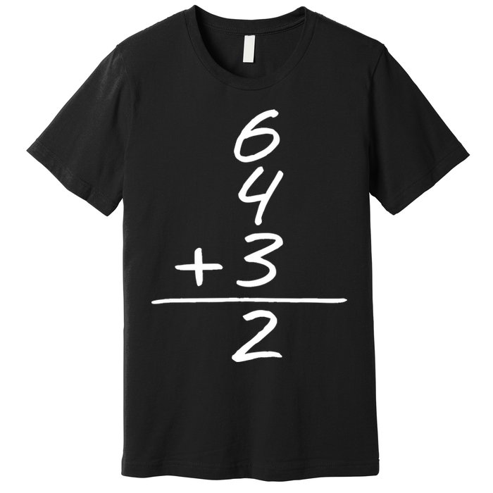 Baseball Inspired 6 4 3 Double Play Turn Two Design TShirt Premium T-Shirt