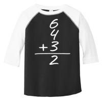 Baseball Inspired 6 4 3 Double Play Turn Two Design TShirt Toddler Fine Jersey T-Shirt