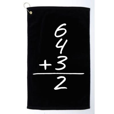 Baseball Inspired 6 4 3 Double Play Turn Two Design TShirt Golf Towel