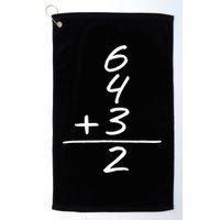 Baseball Inspired 6 4 3 Double Play Turn Two Design TShirt Golf Towel