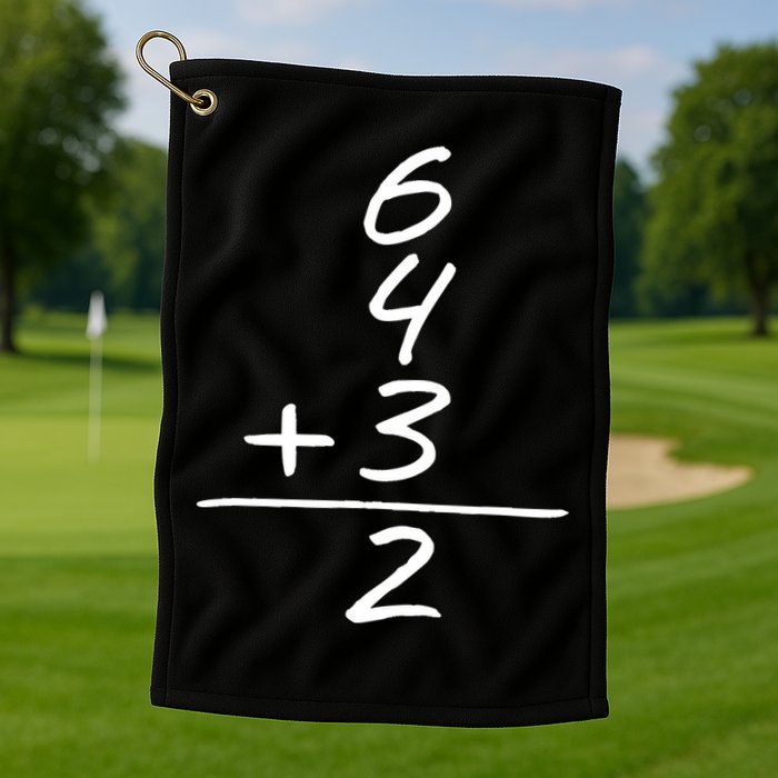 Baseball Inspired 6 4 3 Double Play Turn Two Design TShirt Golf Towel