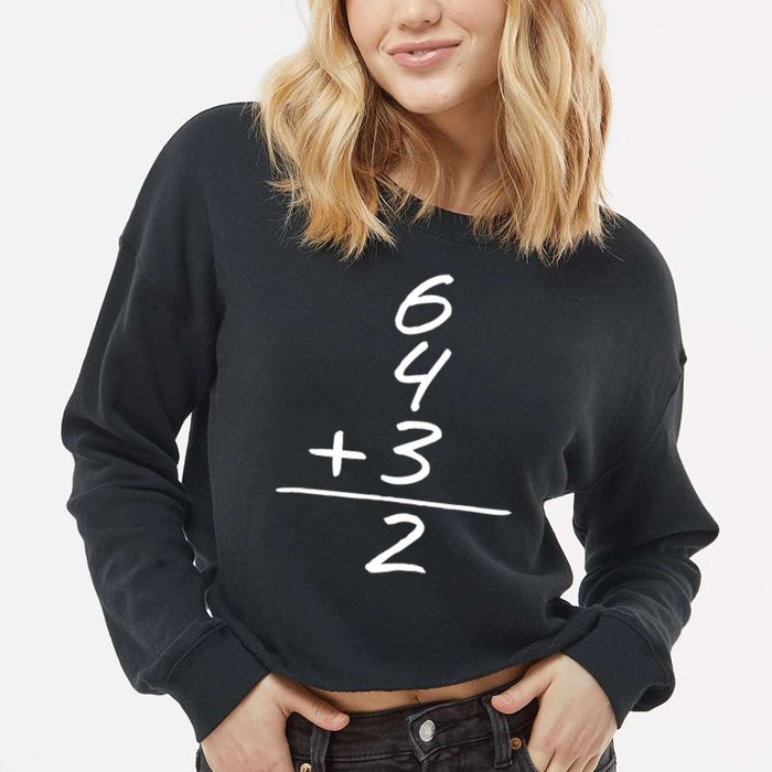 Baseball Inspired 6 4 3 Double Play Turn Two Design TShirt Cropped Pullover Crew