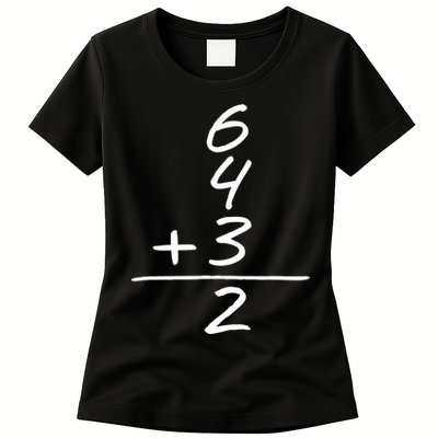 Baseball Inspired 6 4 3 Double Play Turn Two Design TShirt Womens T-Shirt