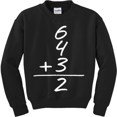 Baseball Inspired 6 4 3 Double Play Turn Two Design TShirt Kids Sweatshirt
