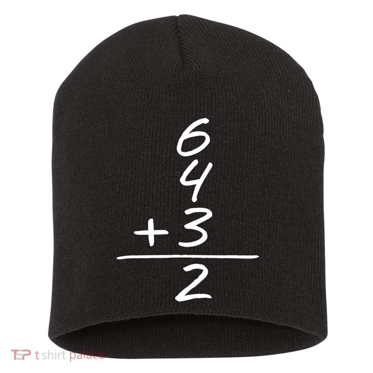 Baseball Inspired 6 4 3 Double Play Turn Two Design TShirt Short Acrylic Beanie