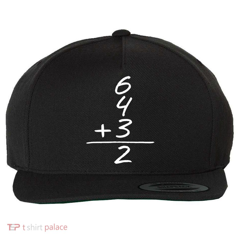 Baseball Inspired 6 4 3 Double Play Turn Two Design TShirt Wool Snapback Cap