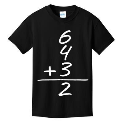 Baseball Inspired 6 4 3 Double Play Turn Two Design TShirt Kids T-Shirt
