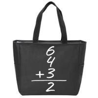 Baseball Inspired 6 4 3 Double Play Turn Two Design TShirt Zip Tote Bag