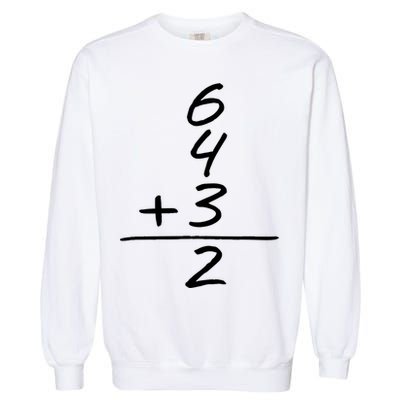 Baseball Inspired 6 4 3 Double Play Turn Two Design TShirt Garment-Dyed Sweatshirt