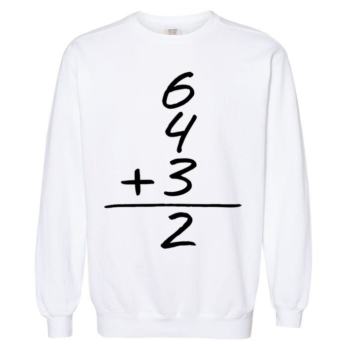 Baseball Inspired 6 4 3 Double Play Turn Two Design TShirt Garment-Dyed Sweatshirt