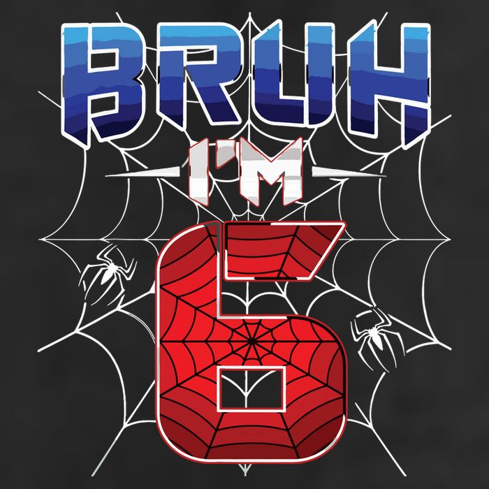 Bruh Im 6 Year Old Birthday Spider Web Boy 6th Birthday Adult Drive Performance Visor
