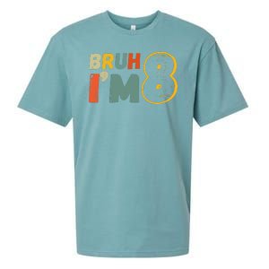 Bruh Im 8 Funny 8th Birthday Party Gift Sueded Cloud Jersey T-Shirt