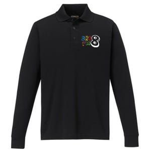 Bro IM 8 Eight Years Old 8th Birthday Boy Girl Family Performance Long Sleeve Polo