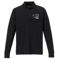 Bro IM 8 Eight Years Old 8th Birthday Boy Girl Family Performance Long Sleeve Polo